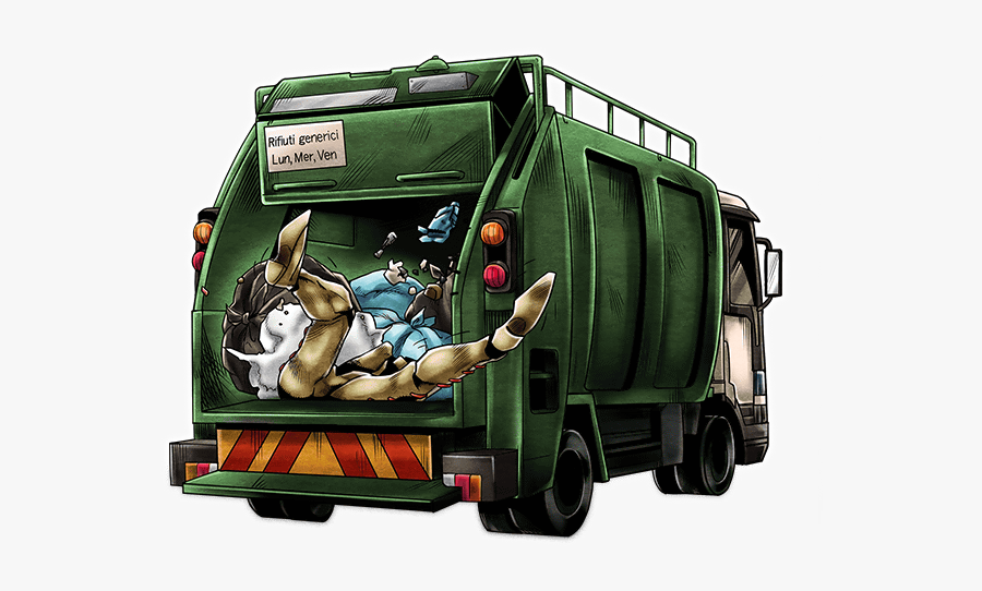 Unit Garbage Truck - Garbage Truck, Transparent Clipart