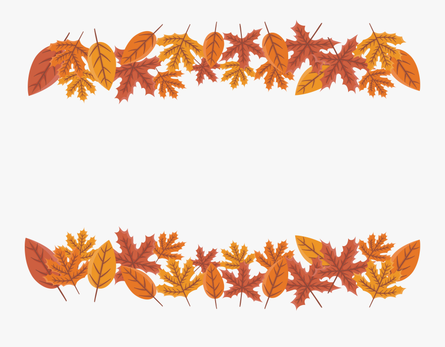 Clip Art Maple Leaf Border - Transparent Maple Leaf Border, Transparent Clipart