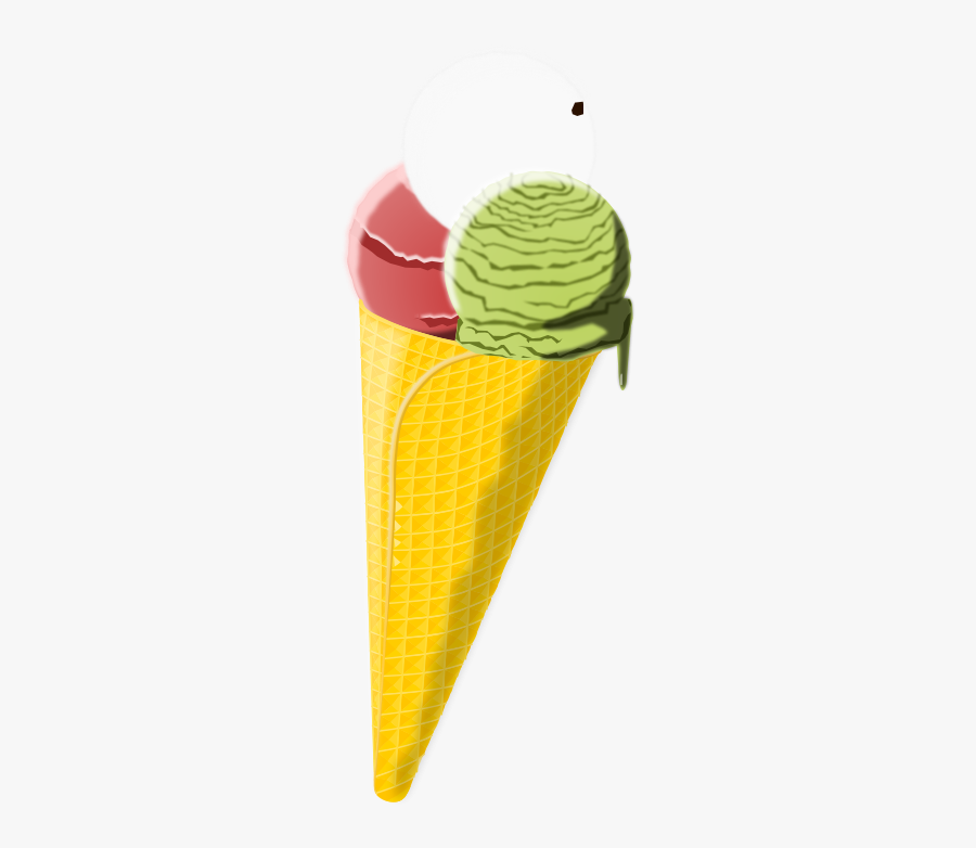 Cornet - Eis In Waffel Clipart, Transparent Clipart