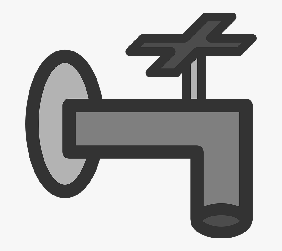 Faucet Svg Clip Arts - Water Pipe No Background, Transparent Clipart