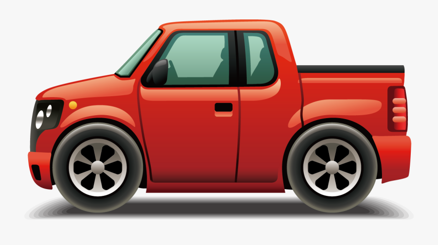 Clip Art Cartoon Car Crash - Camioneta En Dibujo Animado, Transparent Clipart