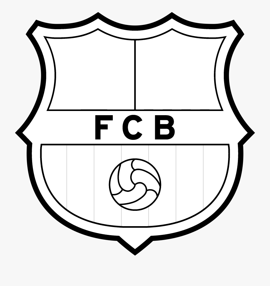 White,line Art,number - Barcelona Logo Coloring Pages, Transparent Clipart