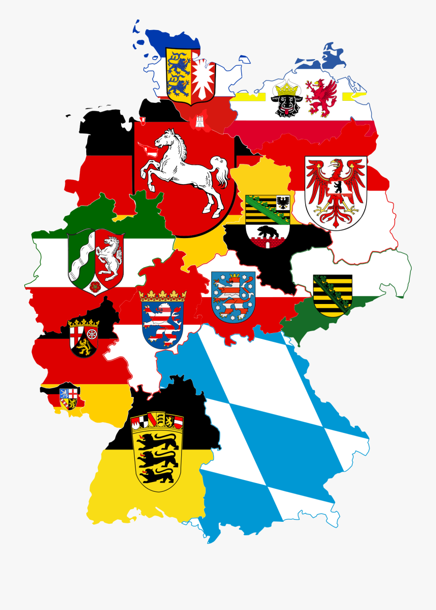 Flag States Of Germany, Transparent Clipart