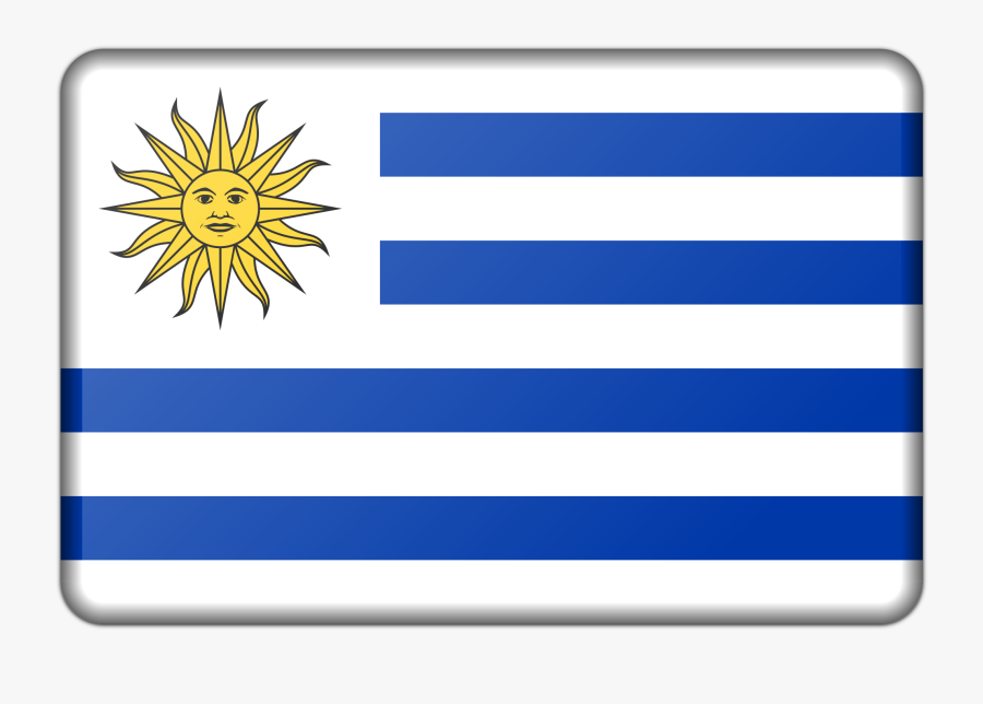 Uruguay Flag Clip Arts - Uruguay Flag Icon .png, Transparent Clipart