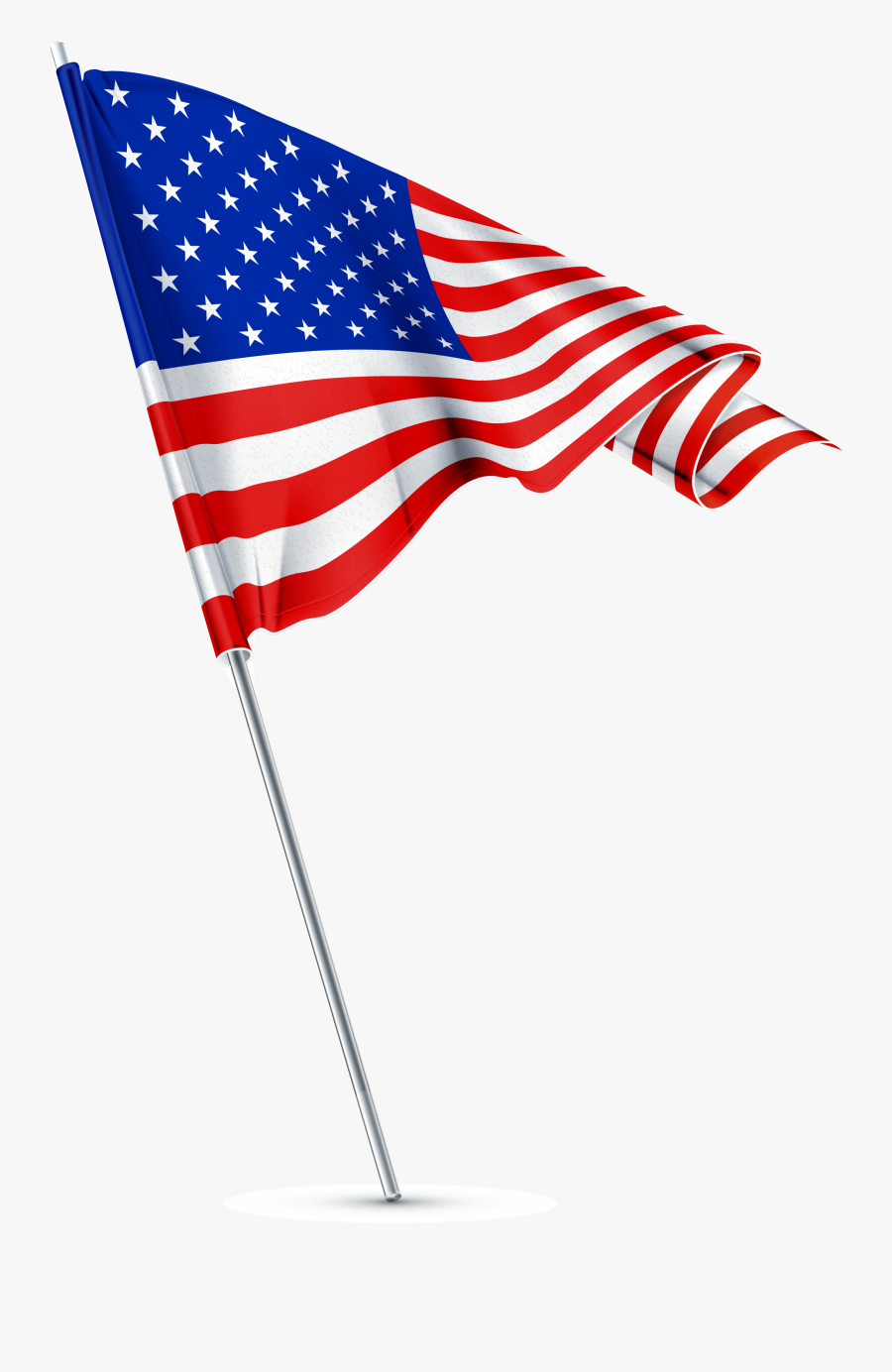 Transparent American Flag Transparent Png - 4th Of July Flag Transparent, Transparent Clipart