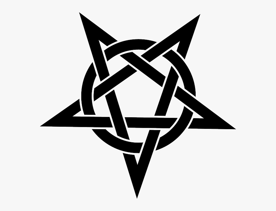 Pentagram Stencil, Transparent Clipart