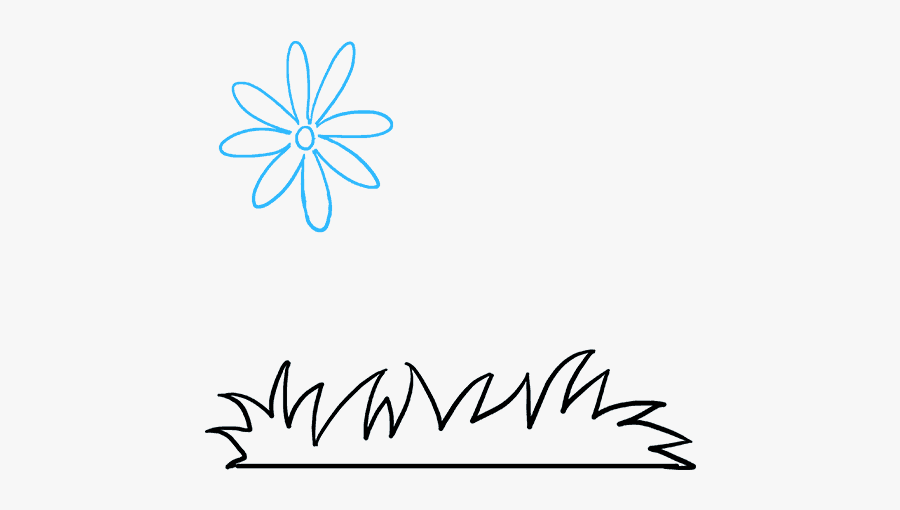 How To Draw Flower Garden - Draw Flowers N Garden, Transparent Clipart
