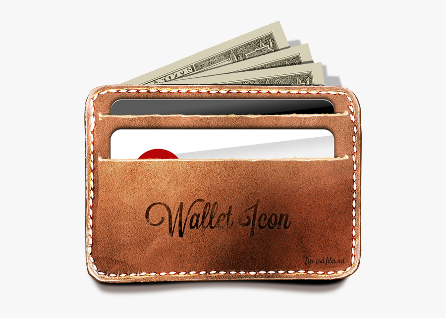 Wallet Icon Mockup Png Download Free - Leather Wallet Mockup Free, Transparent Clipart