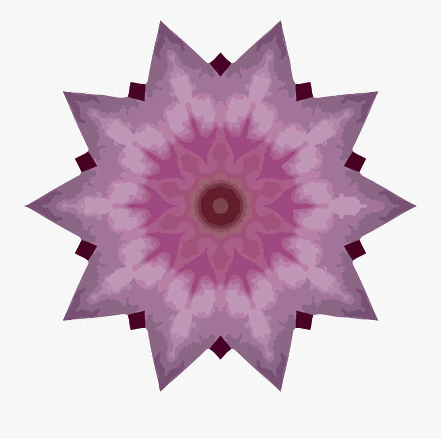 Orchid Kaleidoscope - Motif, Transparent Clipart