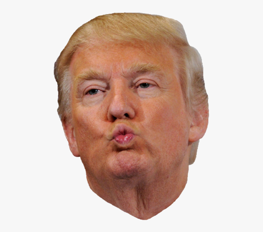 Donald Trump Head Kiss Png - Trump Face, Transparent Clipart