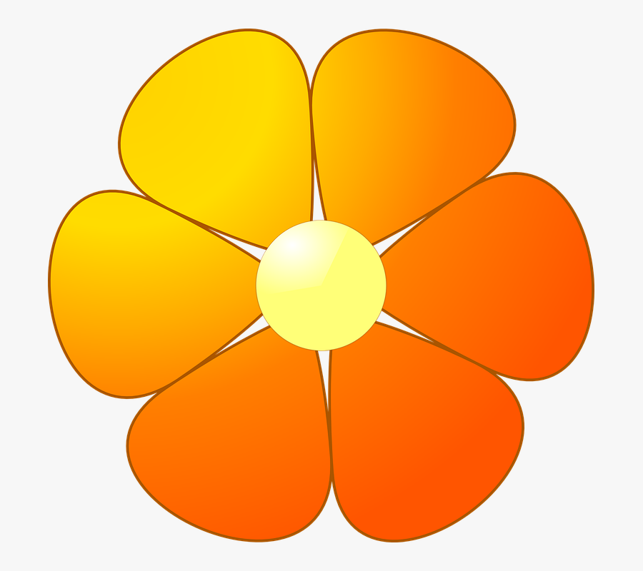 Transparent Flower Petals Png - Flower Design Clipart Blue, Transparent Clipart