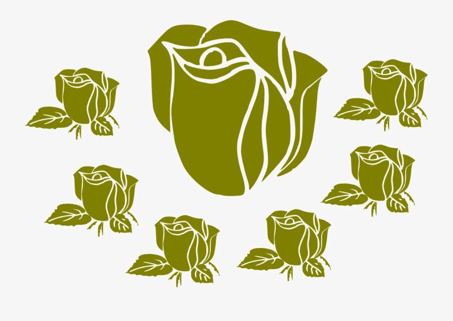 Blue Rose, Transparent Clipart