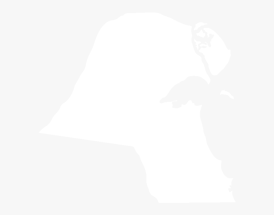 Kuwait Map Black And White, Transparent Clipart