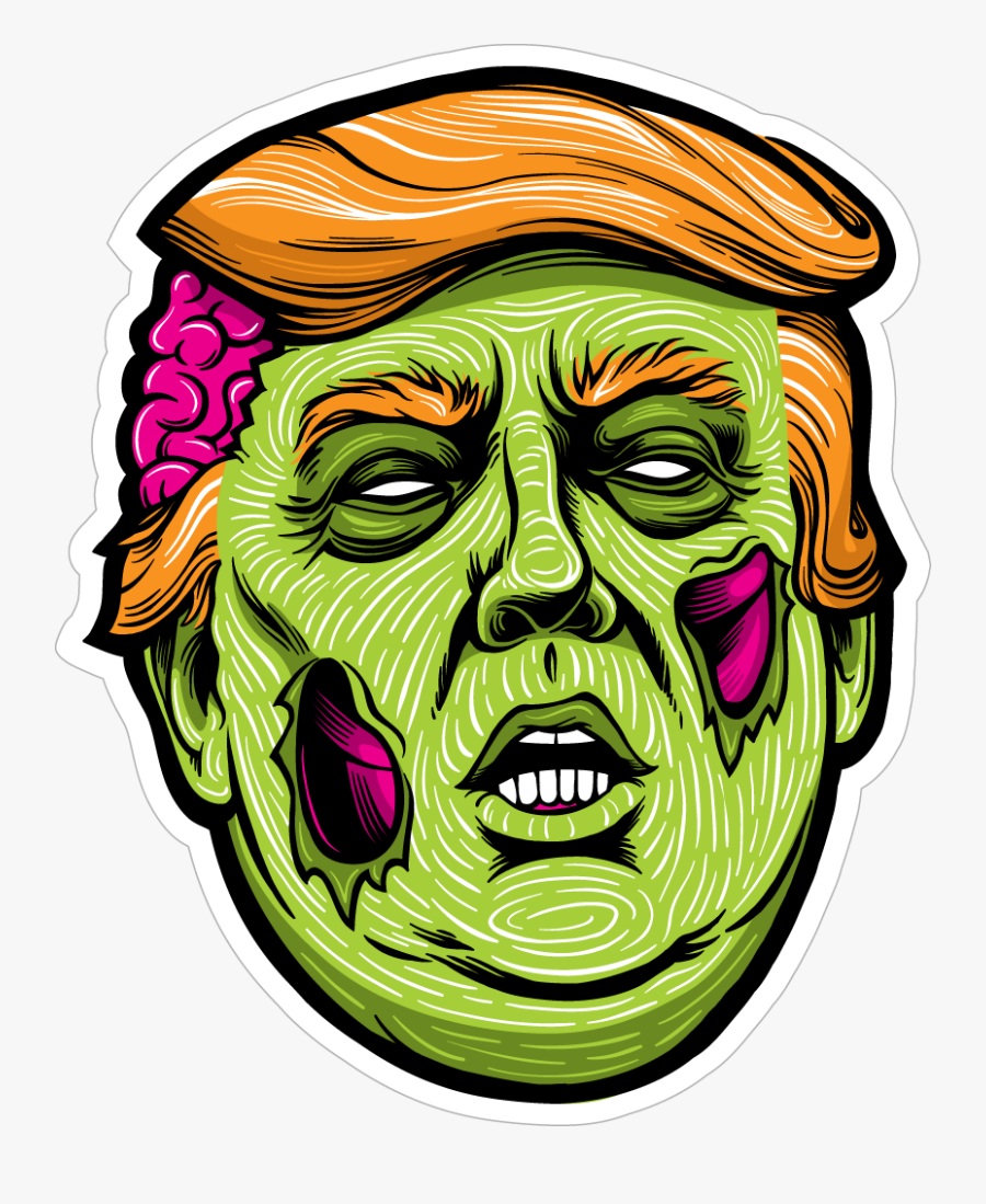 G - O - P - Fears Donald Trump As Zombie Candidate, Transparent Clipart