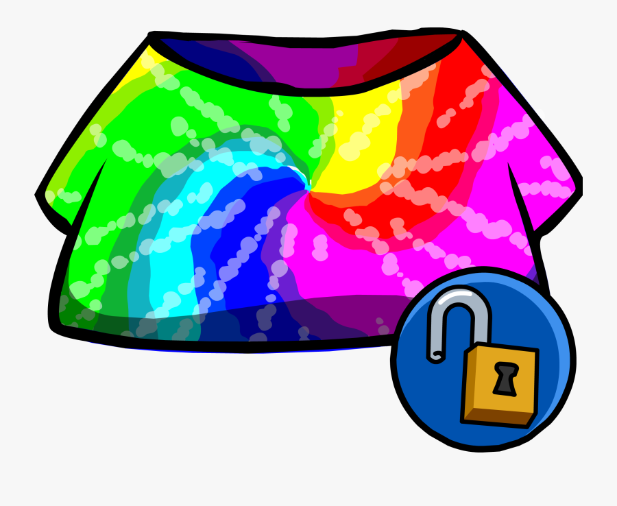 Club Penguin Rewritten Wiki - Tie Dye Shirt Clipart, Transparent Clipart