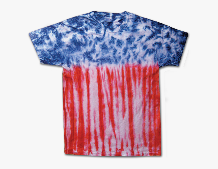 Td1000-flag - Red White And Blue Tye Dye, Transparent Clipart