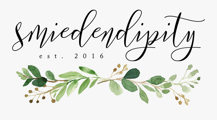 Smiedendipity - Watercolor Greenery Wedding Invitations, Transparent Clipart