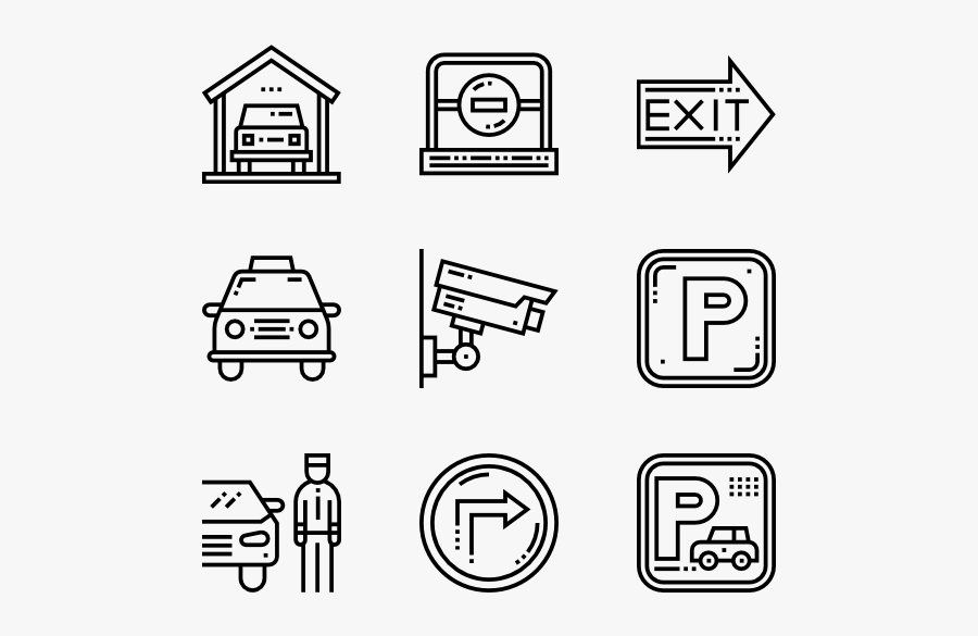 Parking - Design Vector Icon, Transparent Clipart
