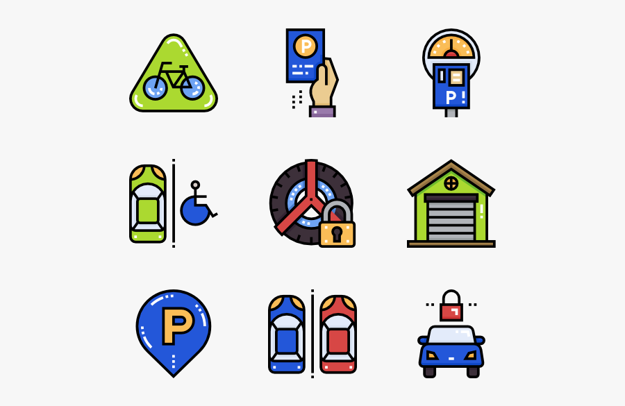 Parking, Transparent Clipart