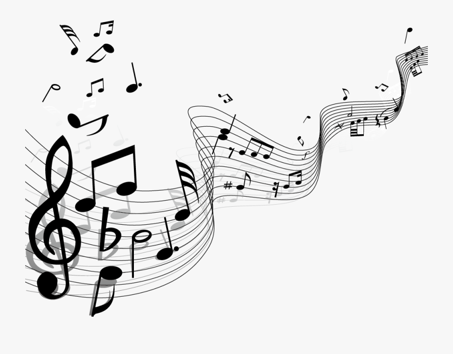 Musical Note Staff Clip Art - Transparent Background Music Notes, Transparent Clipart