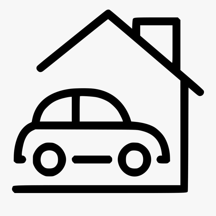 Car Garage House Home - Car And House Clipart, Transparent Clipart