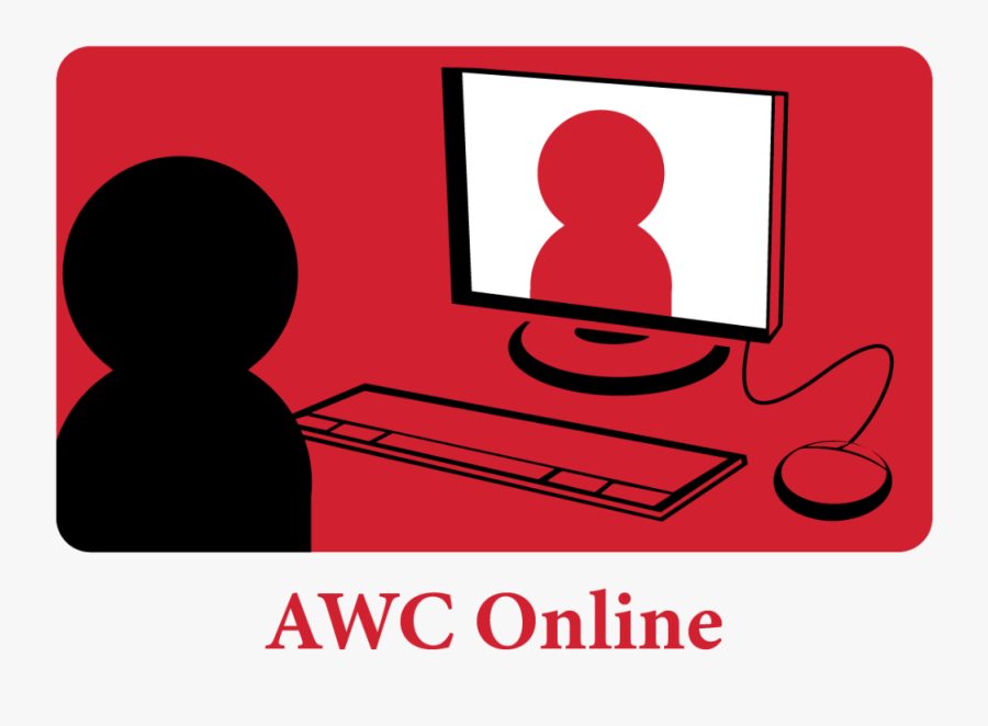 A Student Accesses The Awc Online - Graphic Design, Transparent Clipart