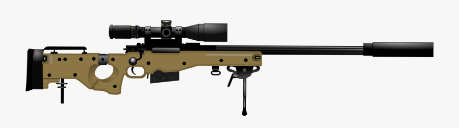 Rifle, Gun, Weapon, Pistol, Handgun - L115a3 Png, Transparent Clipart