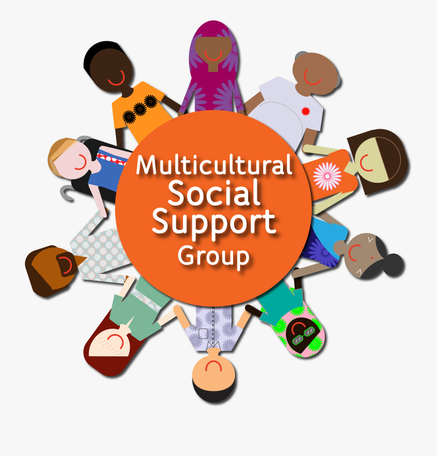 Multicultural Social Support Group - Social Support Group, Transparent Clipart