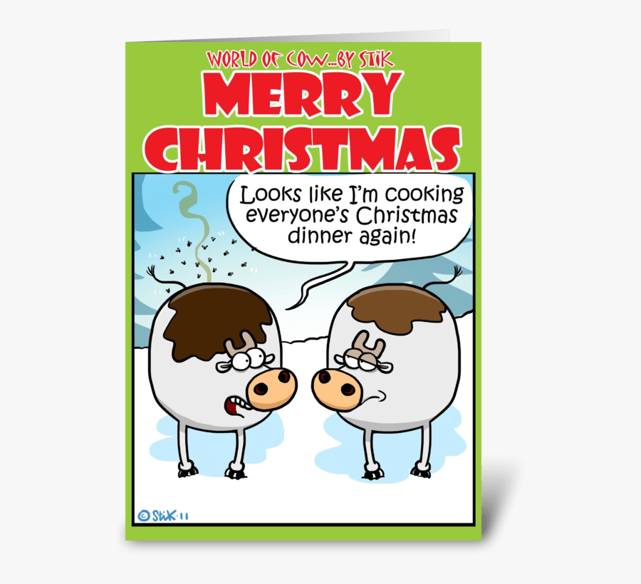Flies Christmas Dinner Greeting Card - Cartoon, Transparent Clipart