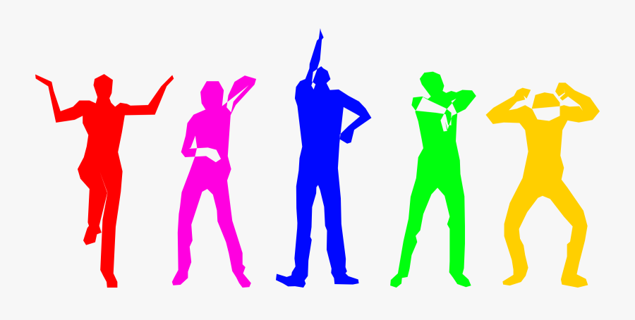 Standing,human Behavior,silhouette - Dancing Silhouette, Transparent Clipart