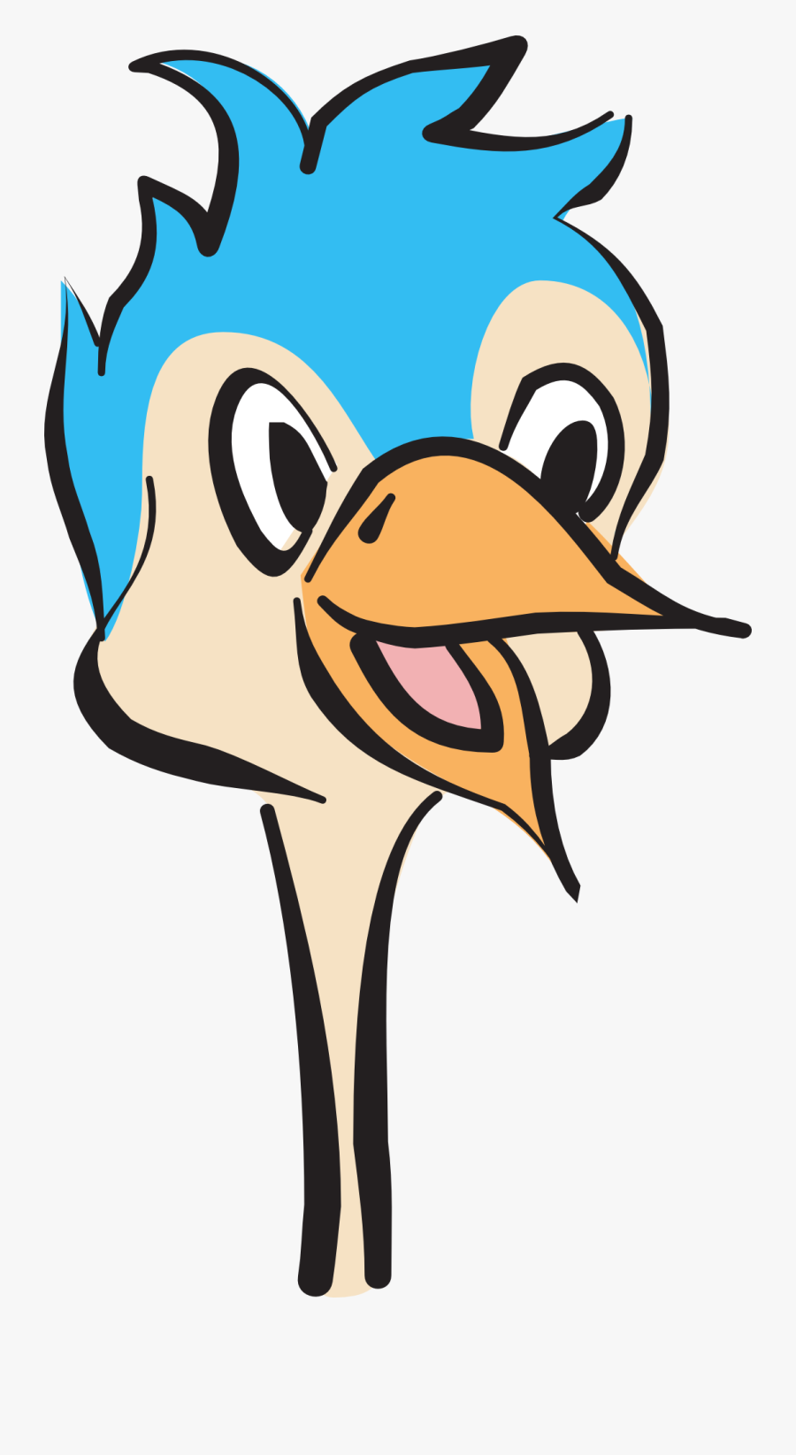 Ostrich Head Clipart, Transparent Clipart