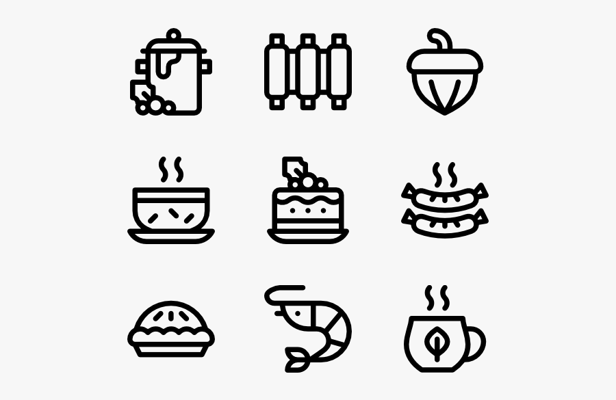 Christmas Food And Drink - Museum Icons, Transparent Clipart