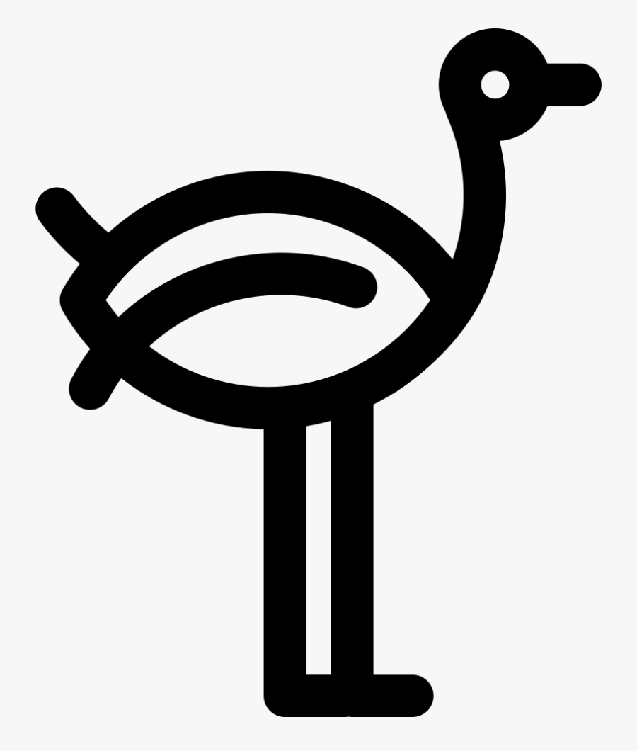 Ostrich - Icono De Avestruz, Transparent Clipart