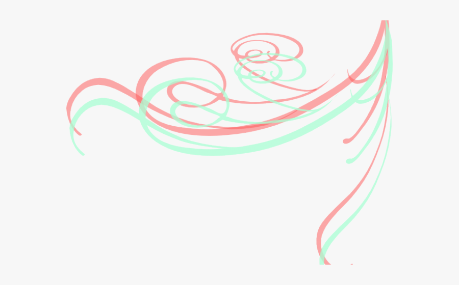 Decorative Line Gold Clipart Swirl - Swirl Floris Gold Png, Transparent Clipart