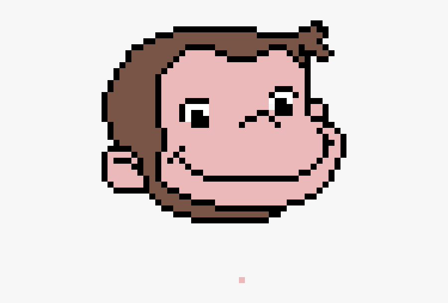 Curious George Pixel Art, Transparent Clipart