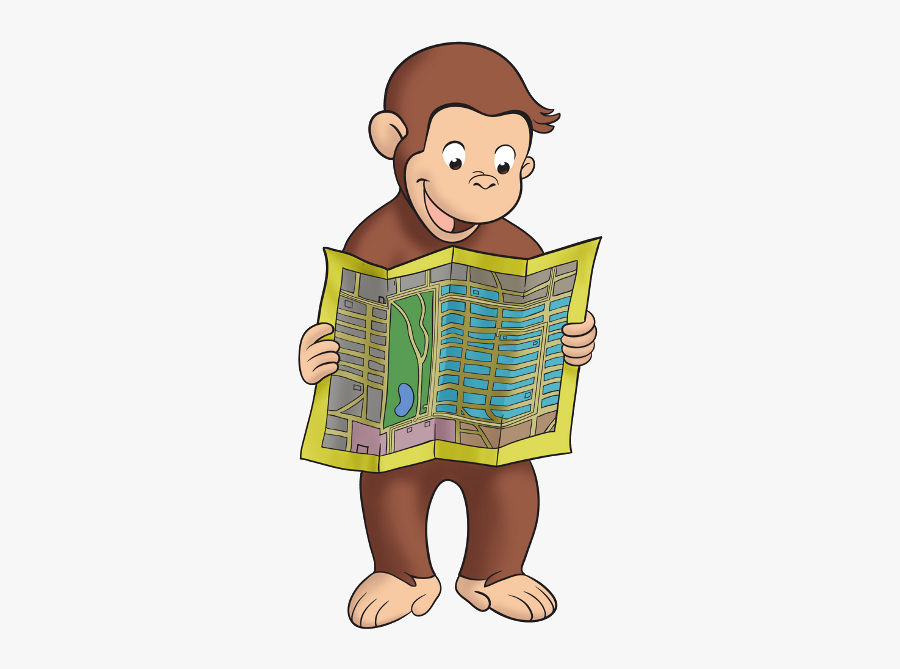 Curious George Clipart Reading, Transparent Clipart
