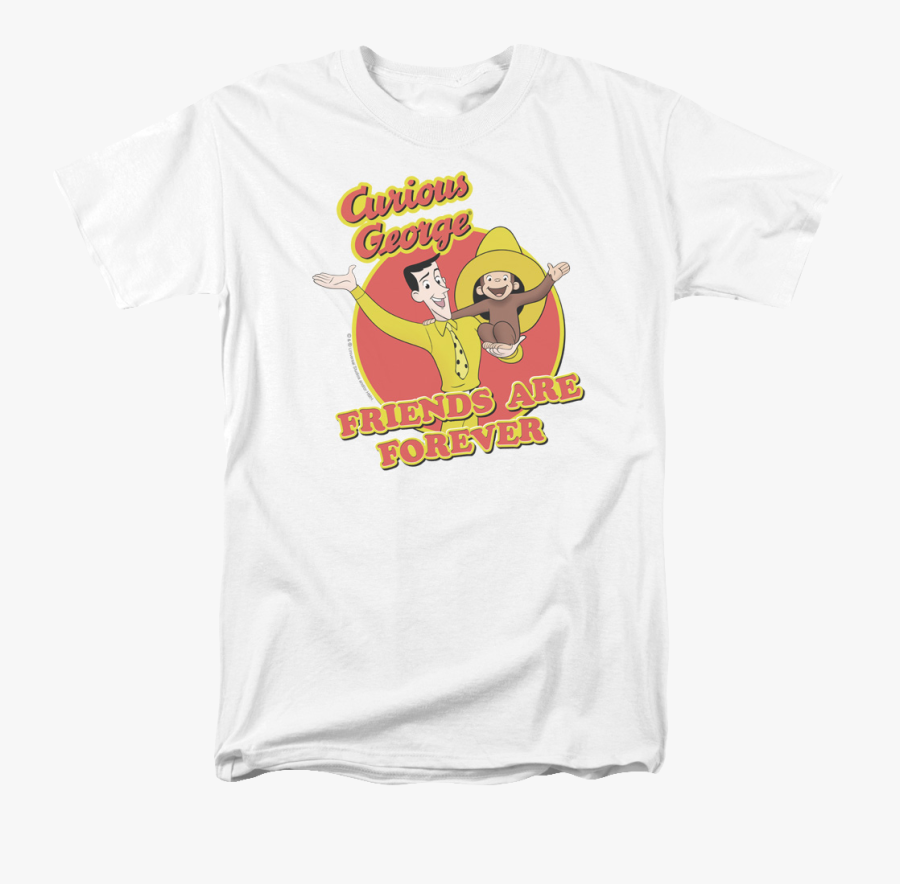 Friends Are Forever Curious George T-shirt - Halloween Shirt, Transparent Clipart