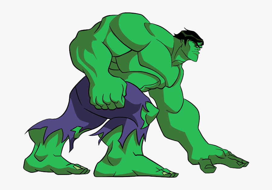 Hulk Clip Art - Hulk Side View Drawing, Transparent Clipart