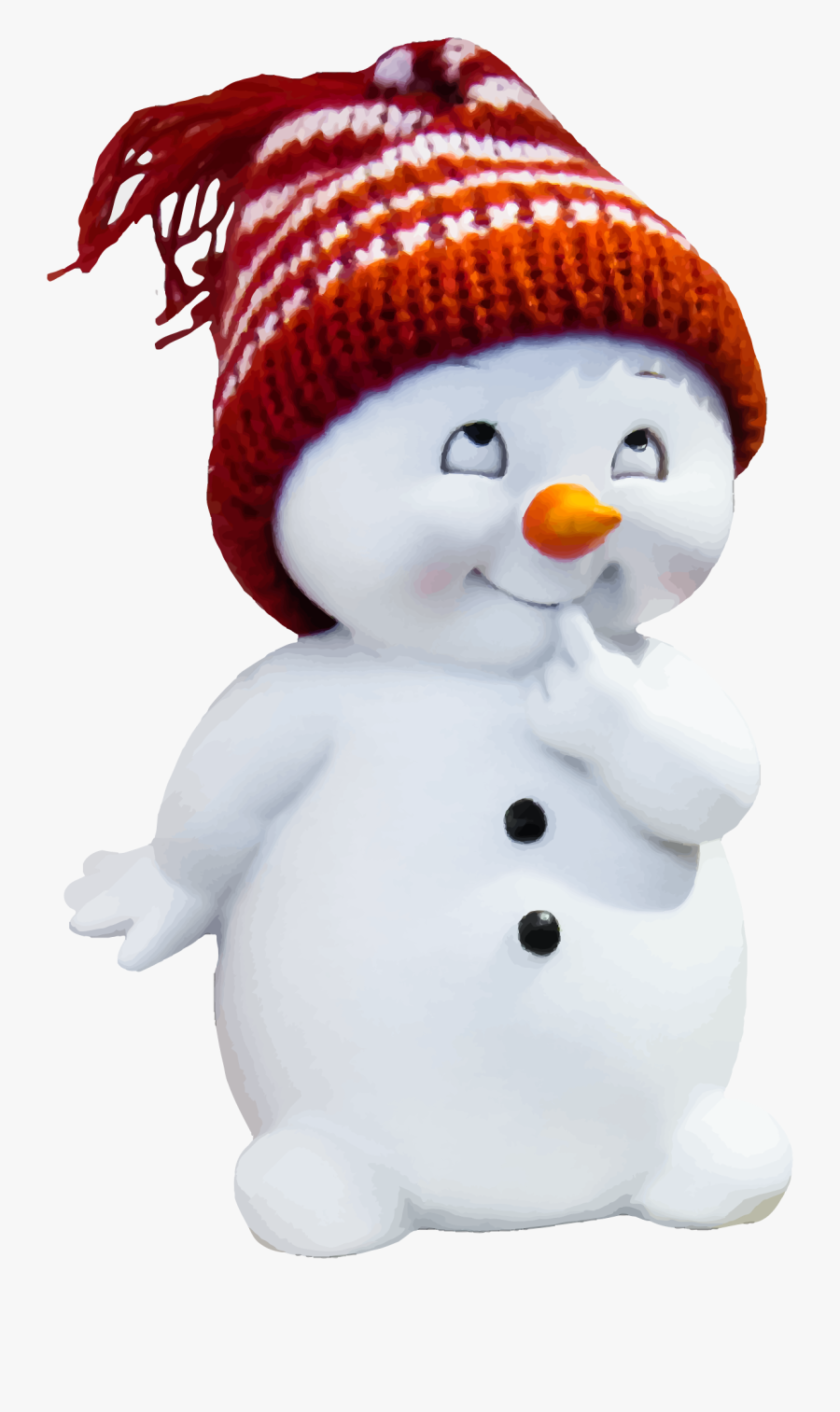Playful Snow Man Clip Arts - Winter Images Png, Transparent Clipart