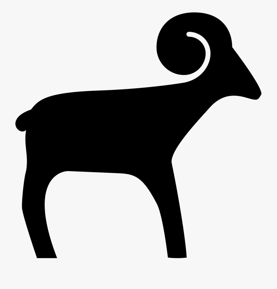 Ram Facing Right - Dog, Transparent Clipart