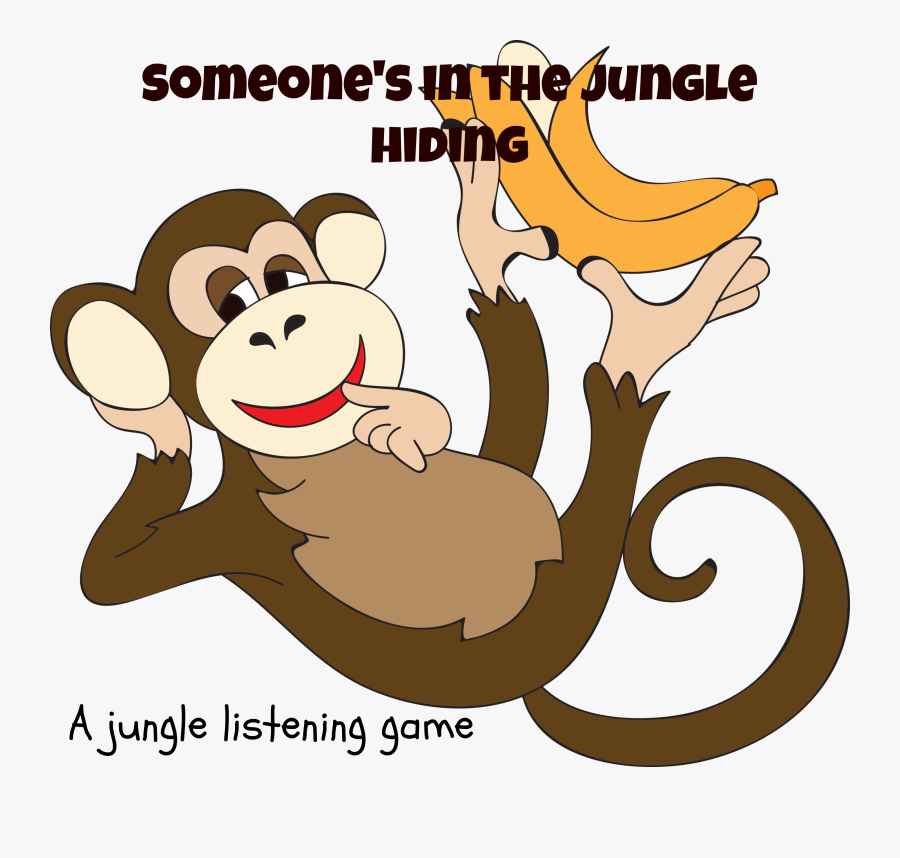 Singe Qui Mange Une Banane, Transparent Clipart