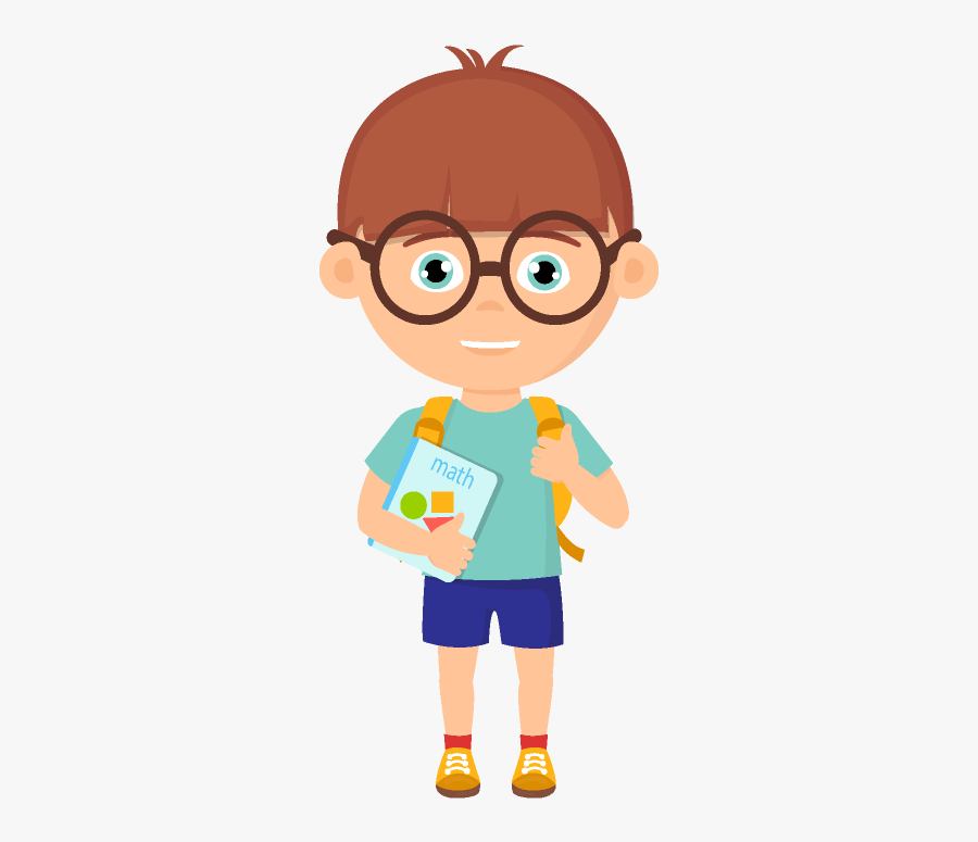 One Student Cartoon Png, Transparent Clipart