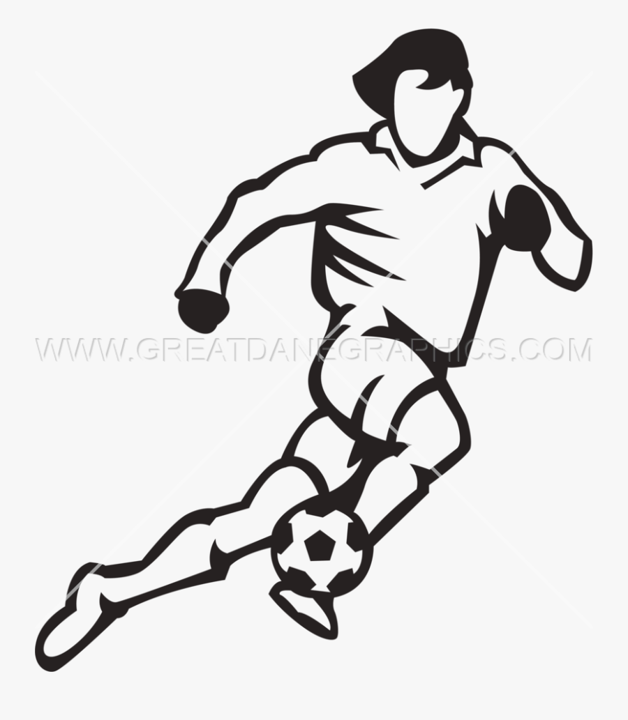 Drawing, White, Hand, Transparent Png Image Clipart - Drawing Football Soccer Players, Transparent Clipart