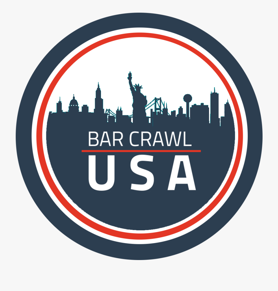 Bar Crawl Logo, Transparent Clipart