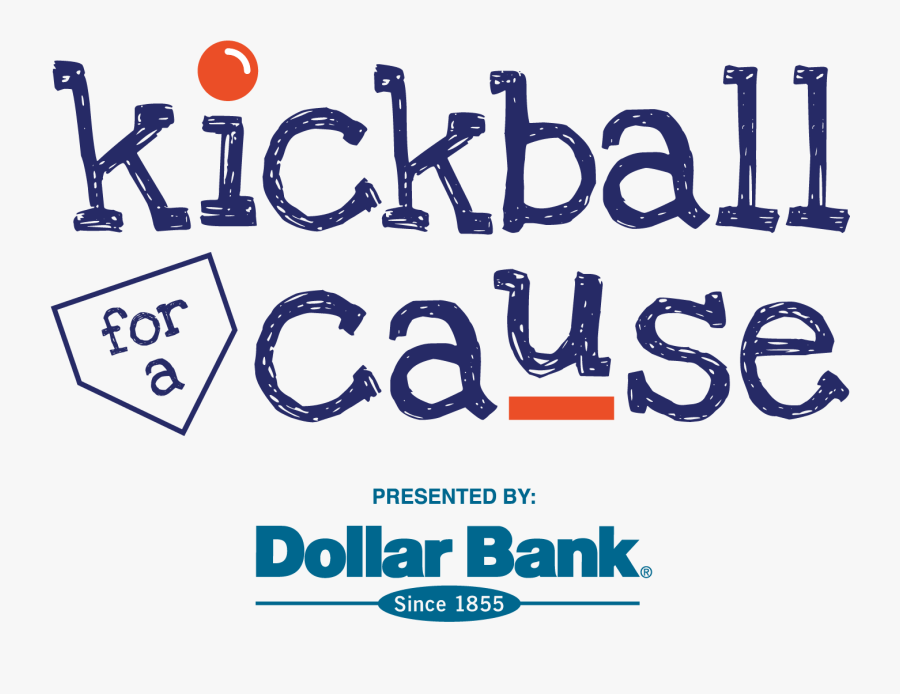 Kickball For A Cause Presented By Dollar Bank Logo - Dollar Bank, Transparent Clipart