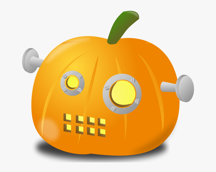 Robot Pumpkin, Transparent Clipart