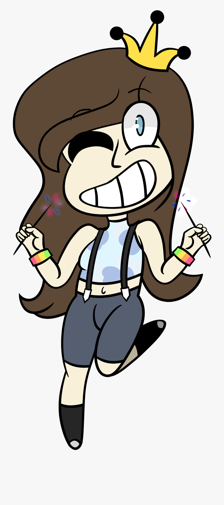Bisexual Sparklers - Cartoon, Transparent Clipart