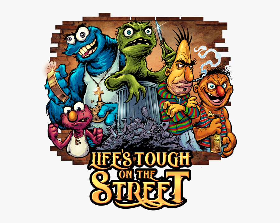 Gangster Sesame Street Characters, Transparent Clipart