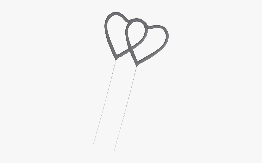 12inch Heart Shaped Sparklers 2 48 - Heart, Transparent Clipart
