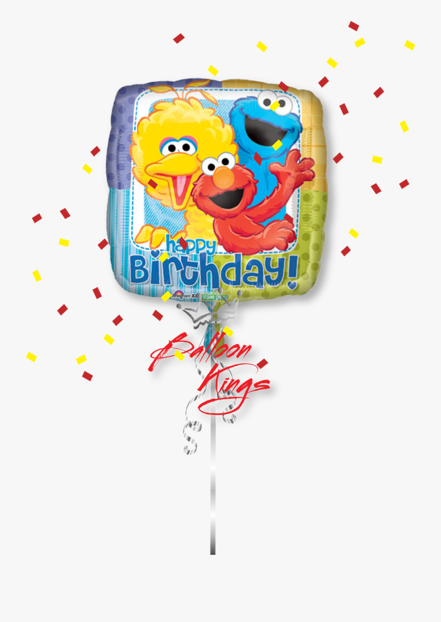 Hb Sesame Street Group - 1st Birthday Sesame Street, Transparent Clipart